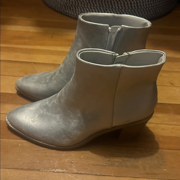 Universal Thread Silver Ankle Boots - Picture 2 of 4